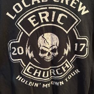 Vintage 2017 Eric Church country music local crew shirt